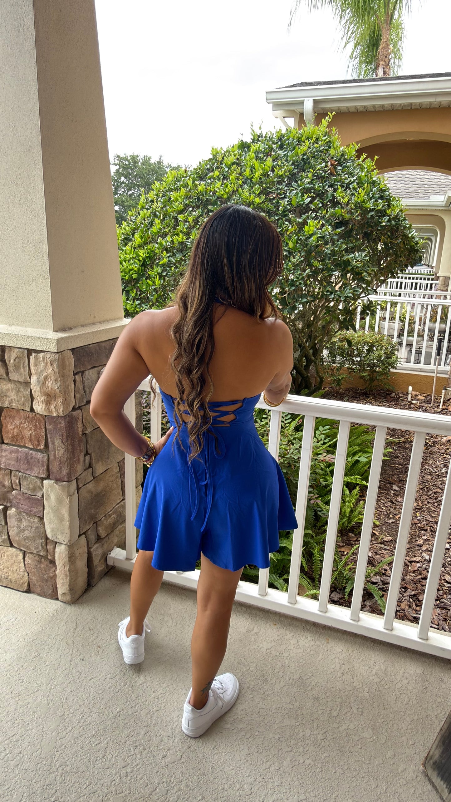 Santorini Blue Romper