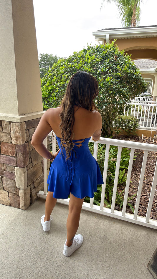 Santorini Blue Romper