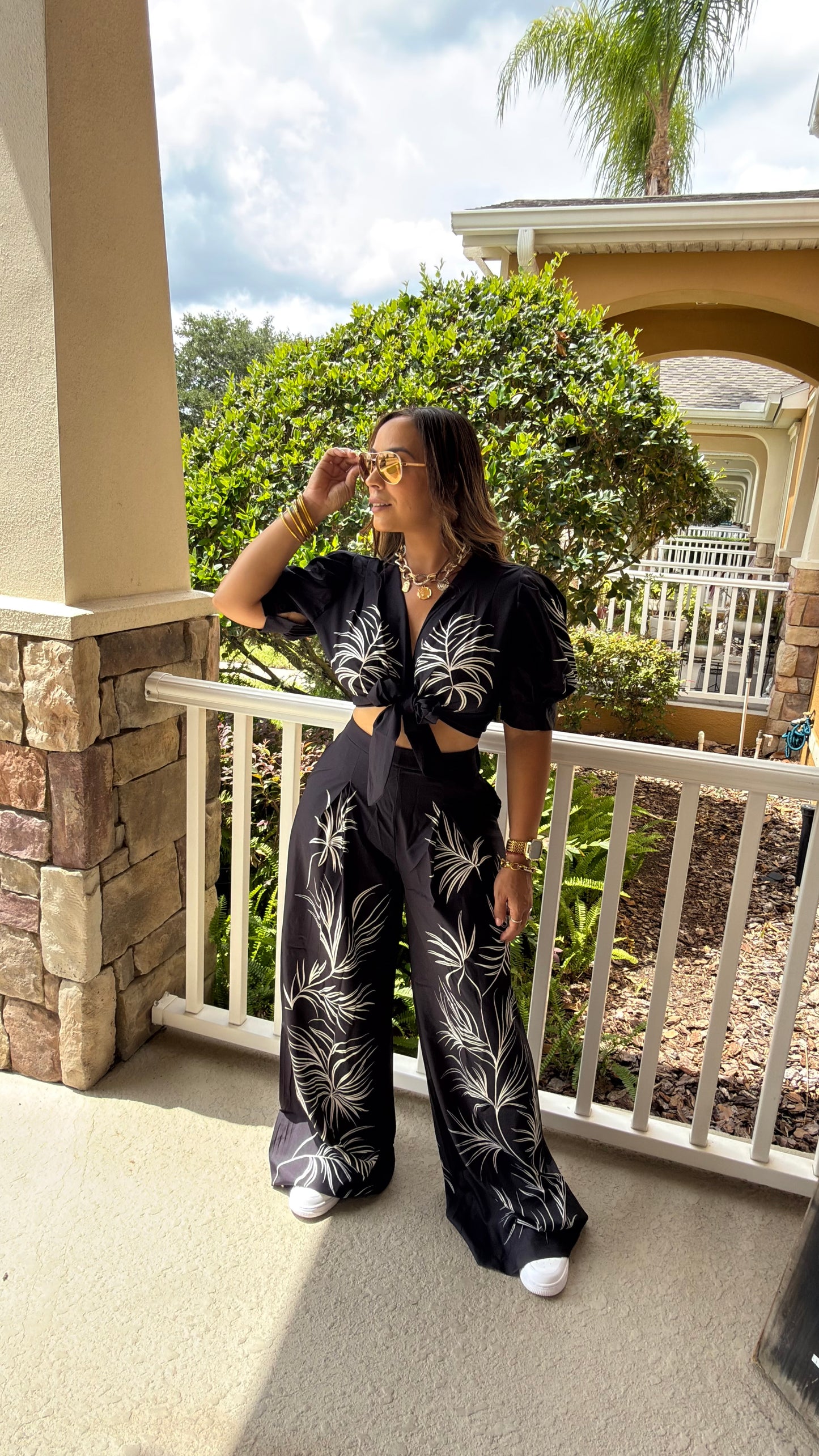 Palm Breeze Two-Piece Set