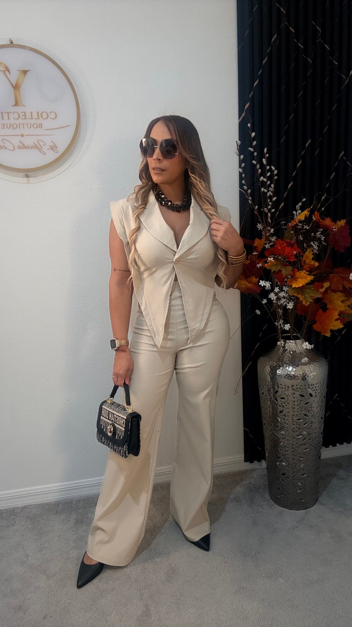 Beige Luxe Set (puesto en small)
