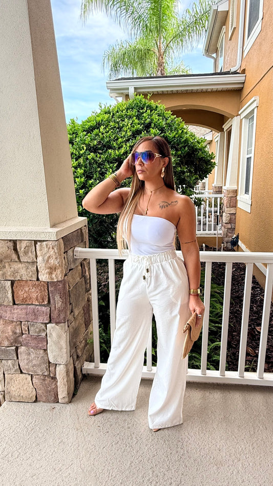 Ivory Breeze Wide Leg Pants