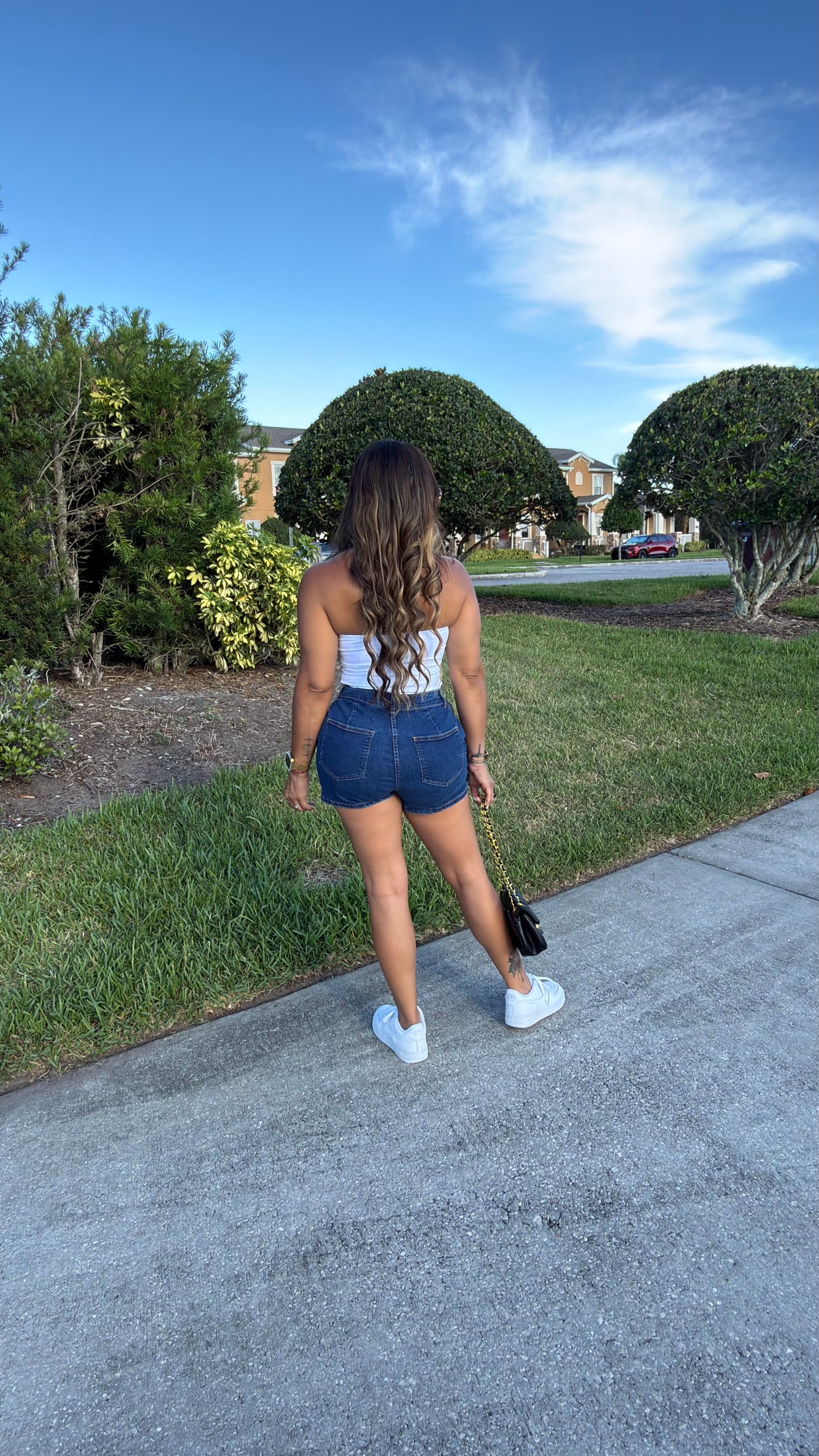 Denim Falda-Pantalón (Puesta en Small)