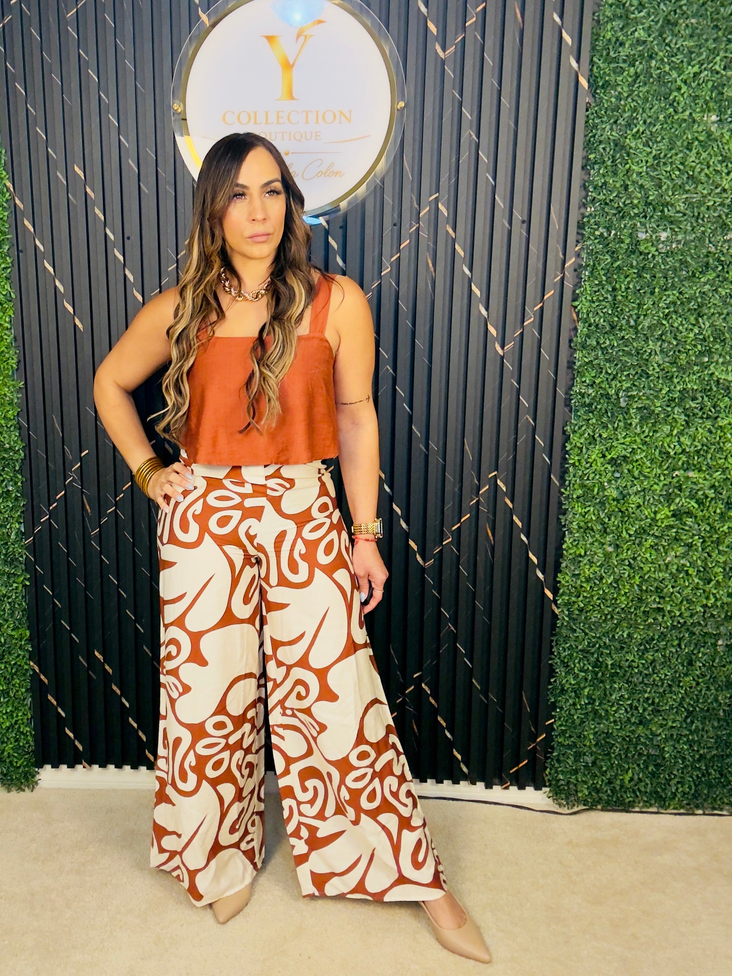 Terracotta Muse Jumpsuit  (Puesto en Small)