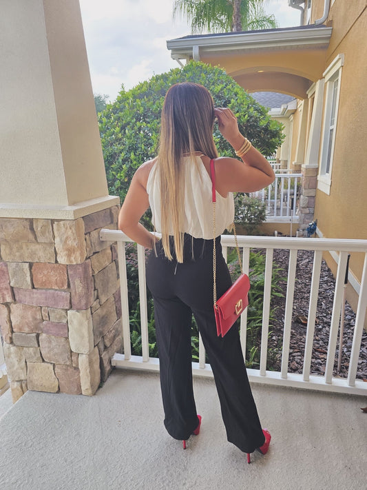 Jumpsuit Elegancia Bicolor Halter