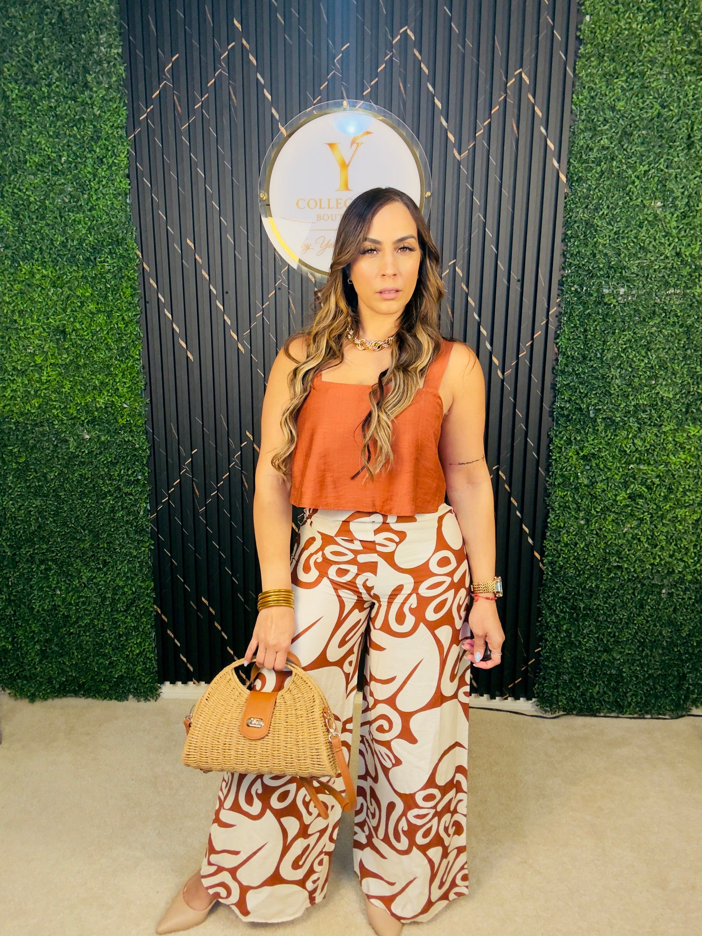 Terracotta Muse Jumpsuit  (Puesto en Small)