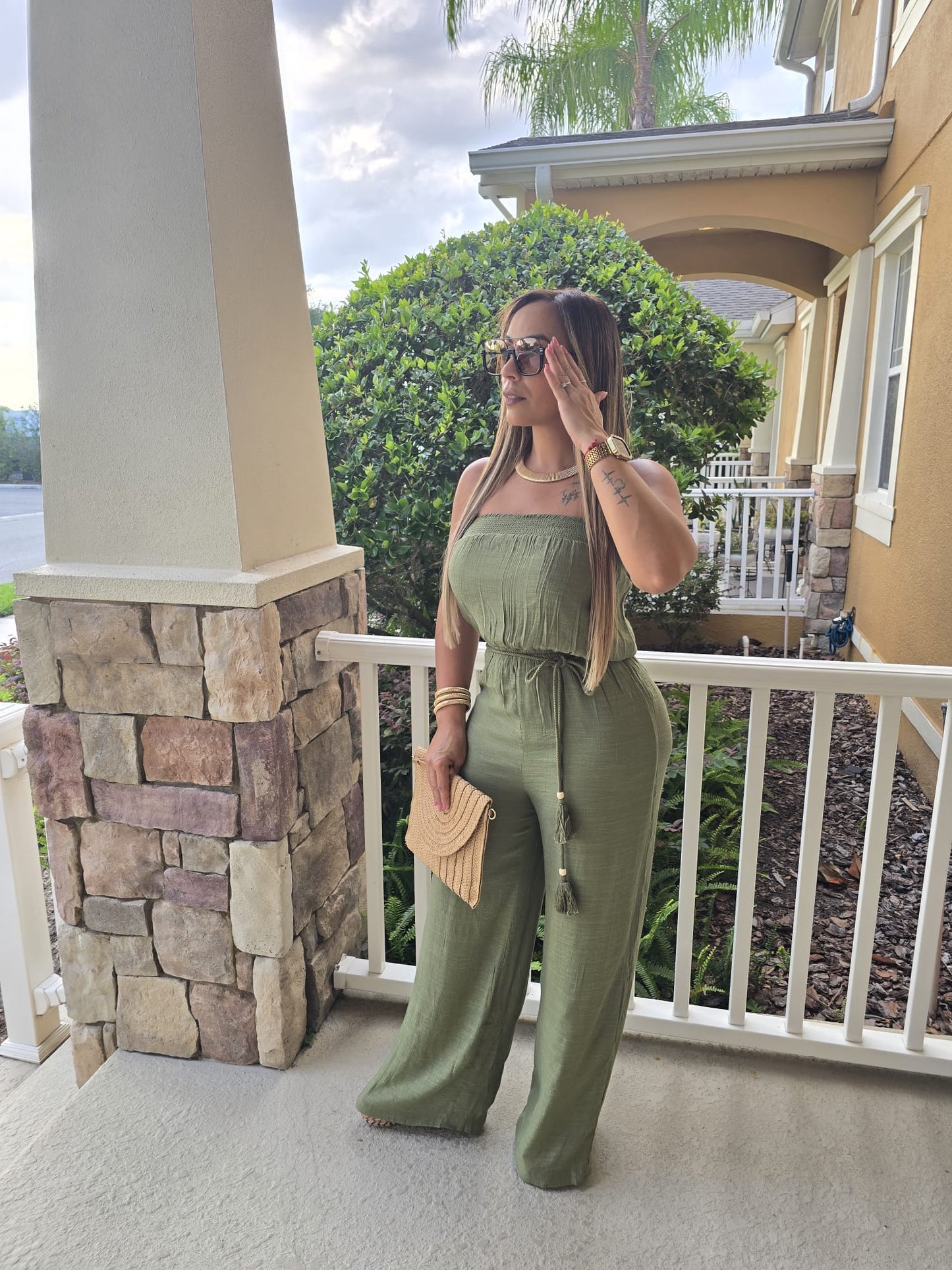 Jumpsuit Capri Olive