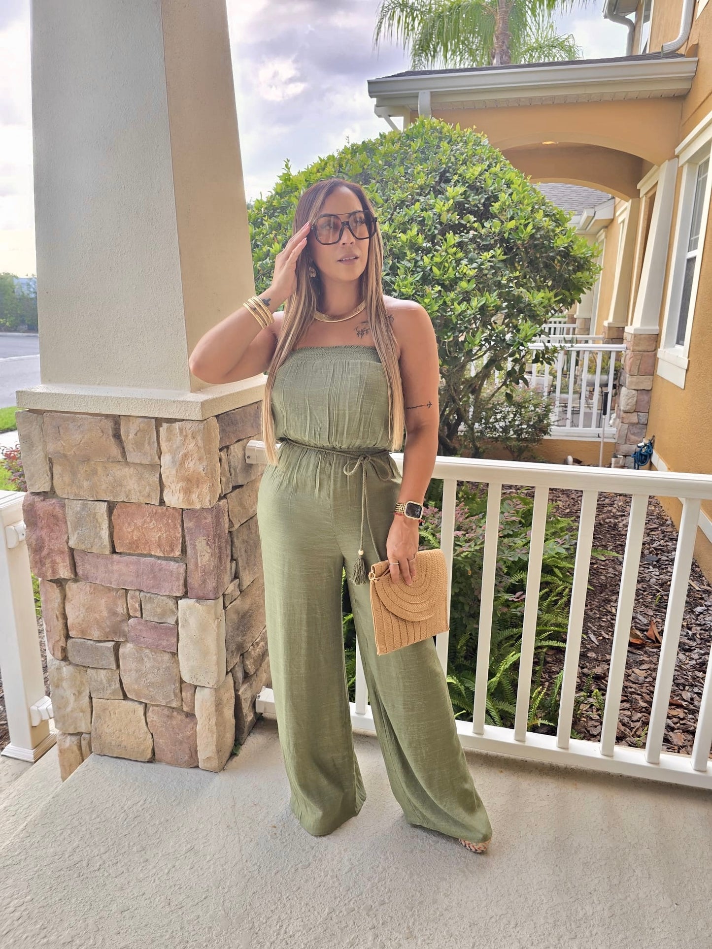 Jumpsuit Capri Olive