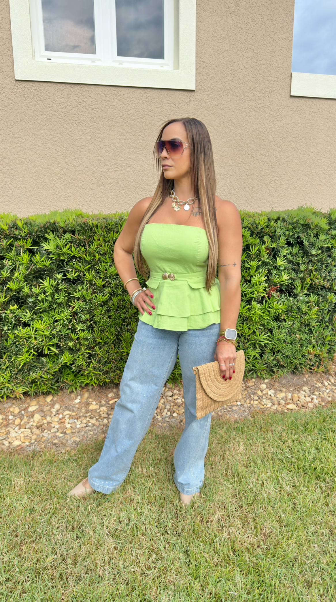 Top Eileen Verde Lima (Puesto en Small)