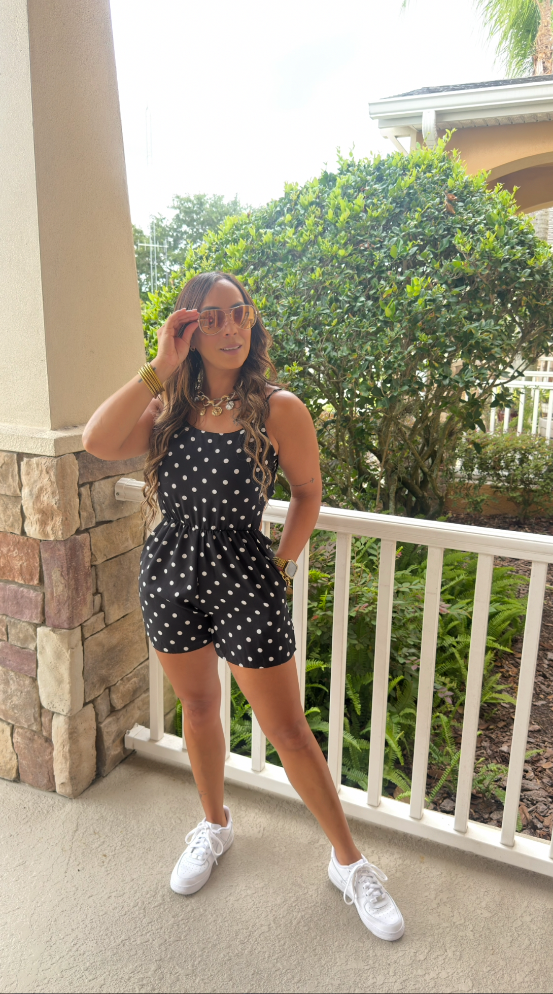 Polka Dot Romper (Puesto en Small)
