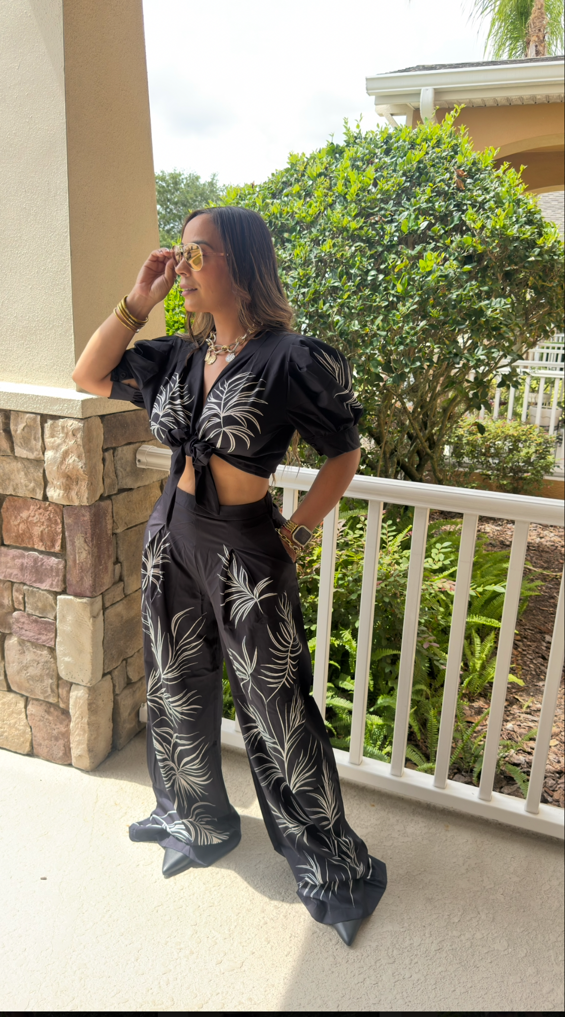 Palm Breeze Two-Piece Set